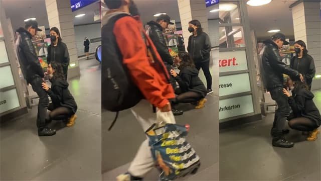 Lovers Caught Giving – Blowjob in Metro Station Sex - Auntymaza.com